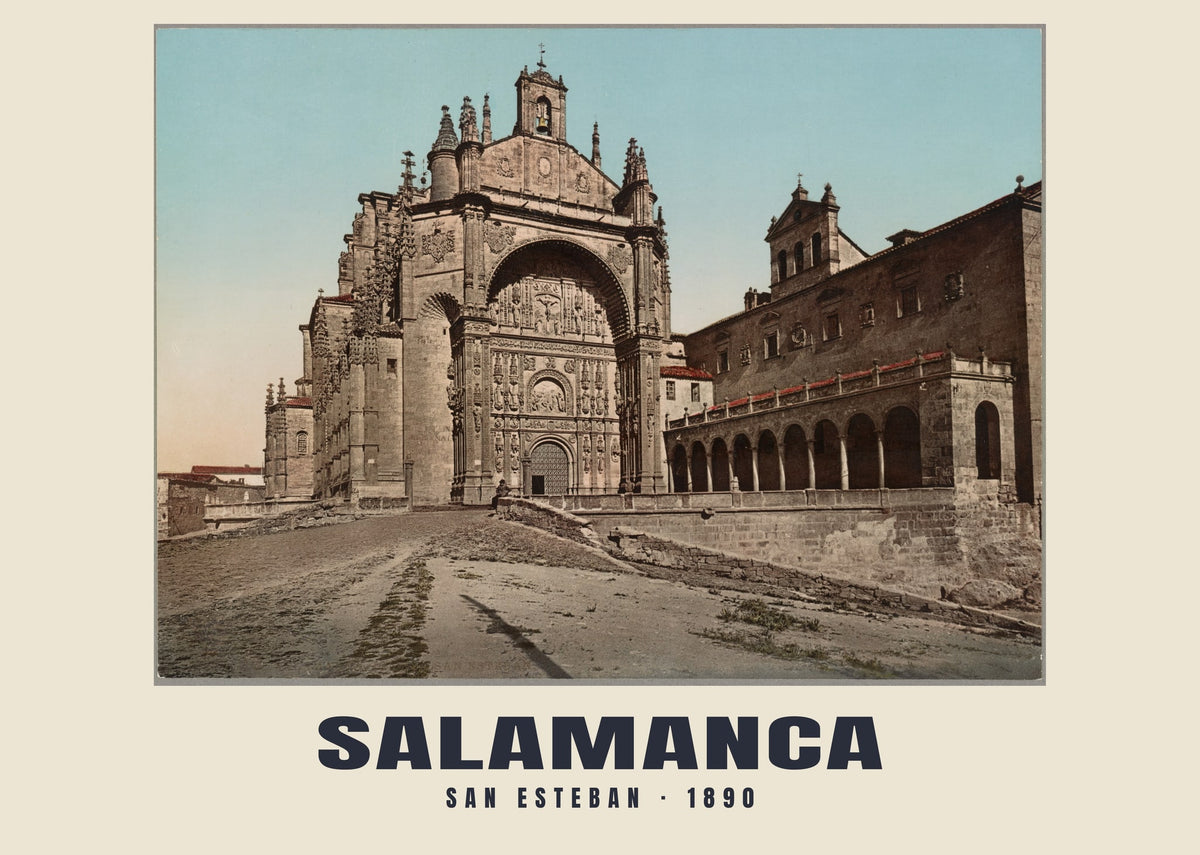 San Esteban, Salamanca, 1890 heritage photograph