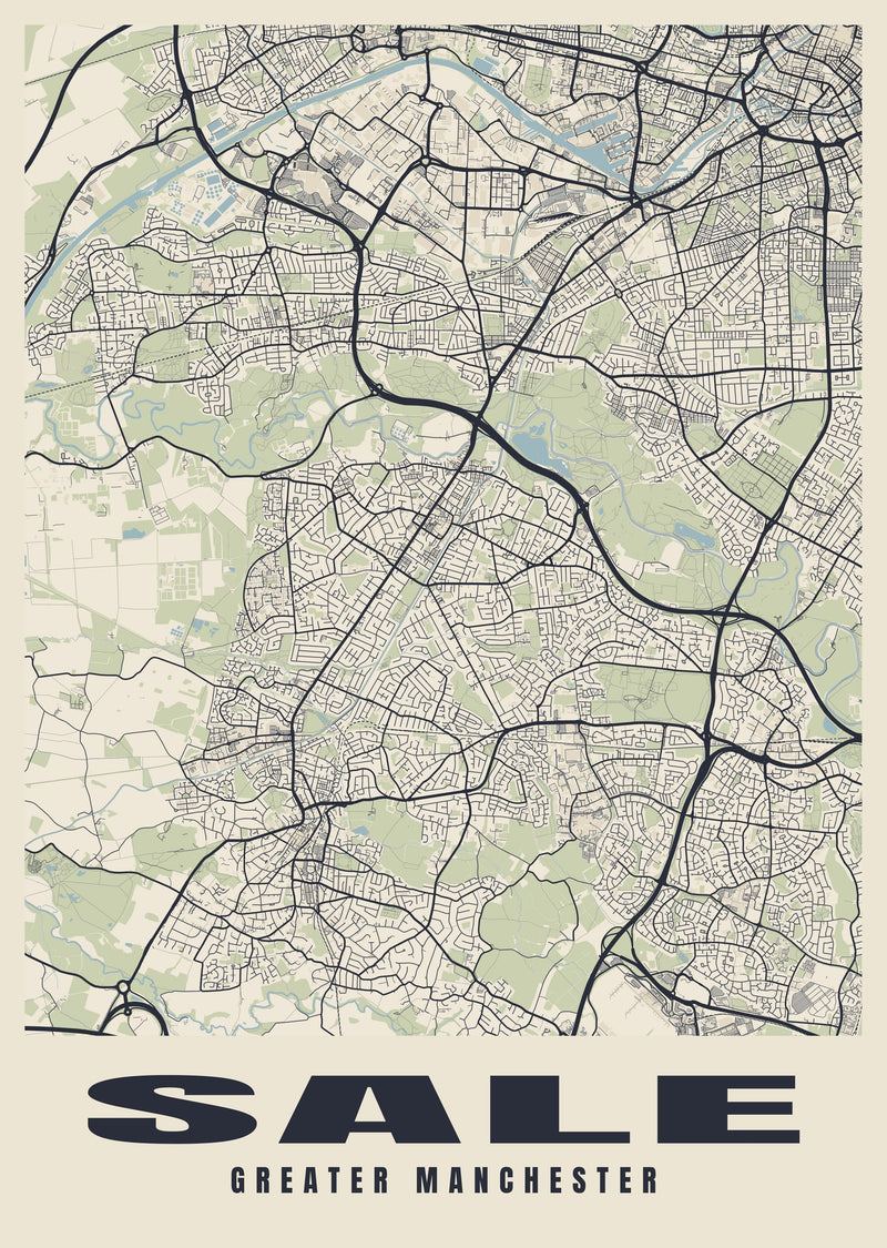Sale Street Map Poster