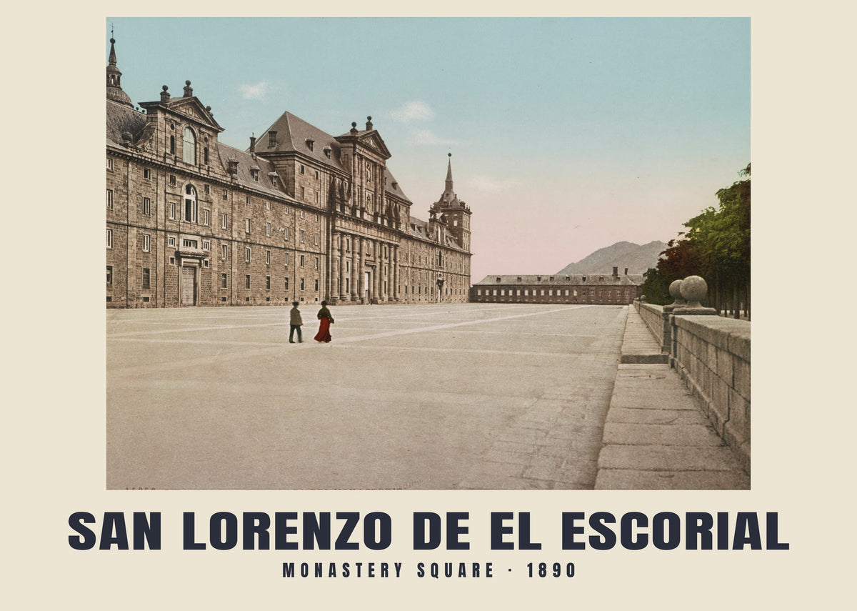 Plaza del Monasterio, San Lorenzo de El Escorial, 1890