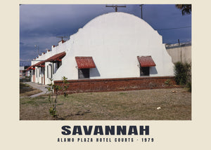 Alamo Plaza Hotel Courts, Savannah, Georgia — 1979 · Historic photograph print