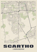Street map poster of Scartho, Lincolnshire