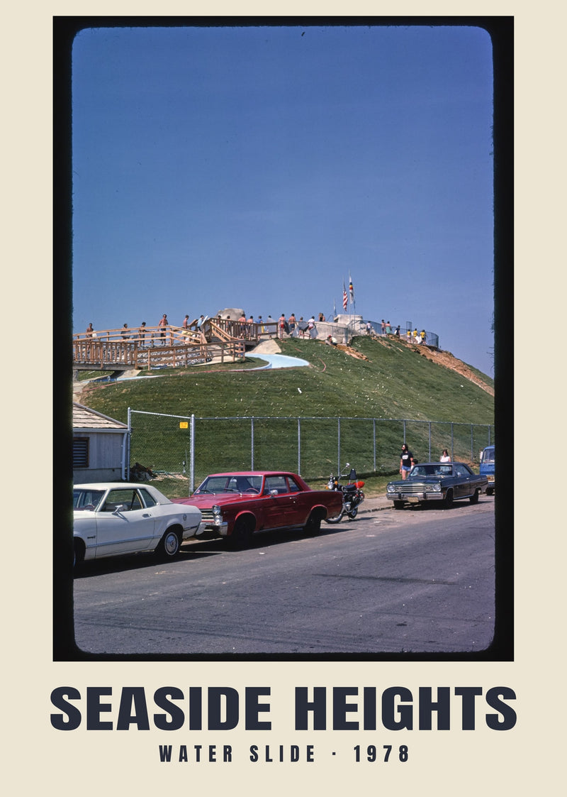 Water slide, Seaside Heights — 1978 · Historic photograph print