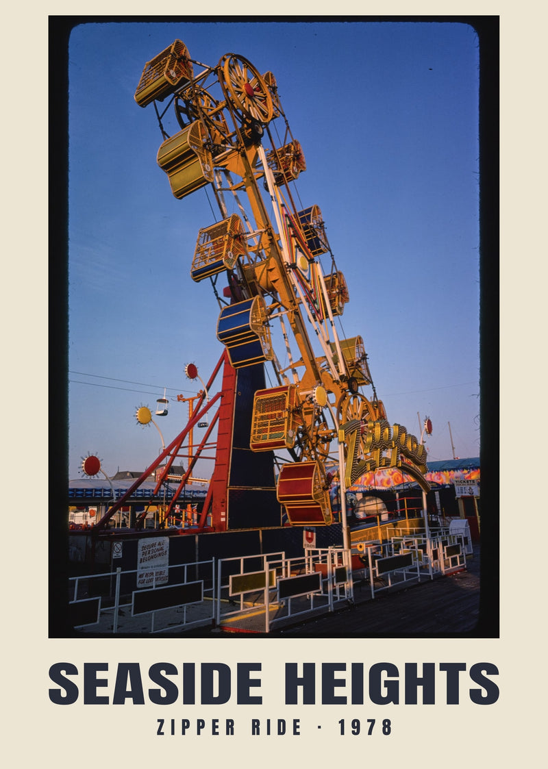Zipper ride, Seaside Heights — 1978 · Historic photograph print