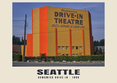 Duwamish Drive-In, Seattle — 1980 · Historic photograph print
