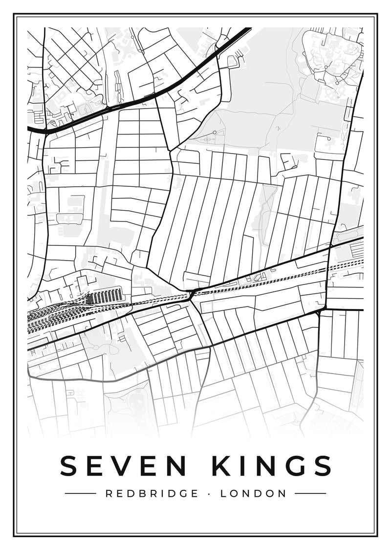 Seven Kings Street Map Poster