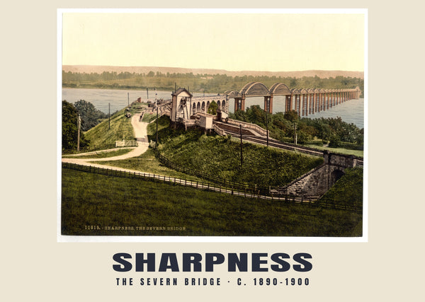 The Severn Bridge, Sharpness, c. 1890–1900 Heritage Print