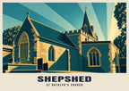 St Botolph’s Church, Shepshed poster, Art Deco style