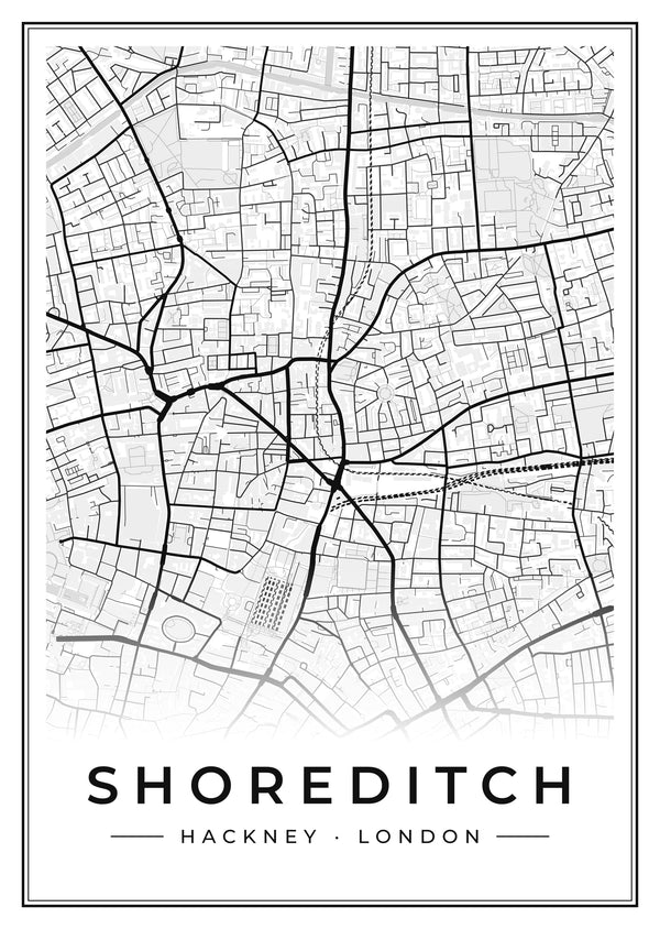 Shoreditch Street Map Poster