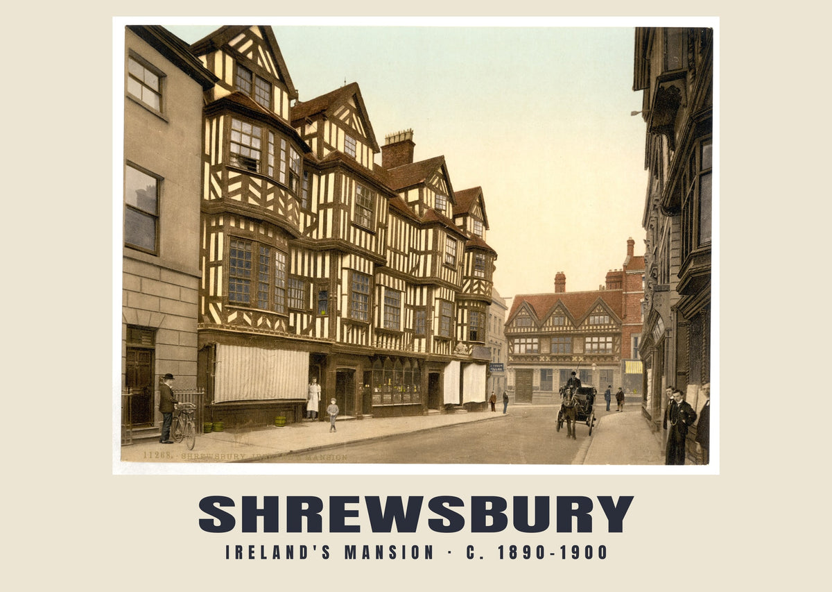 Ireland's Mansion, Shrewsbury, c. 1890–1900 heritage photograph