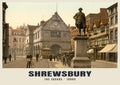 The Square, Shrewsbury, 1890s heritage photograph