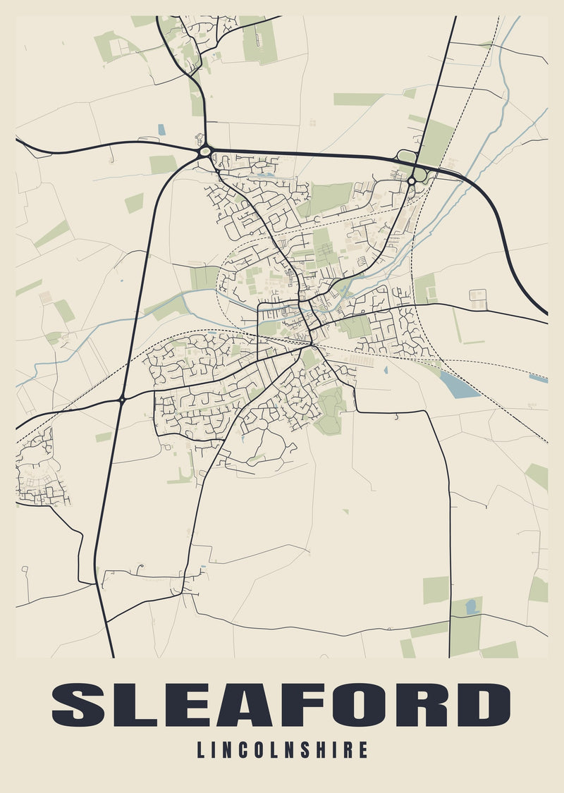Sleaford Street Map Poster