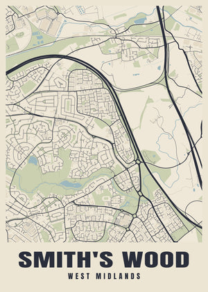 Smith's Wood Street Map Poster