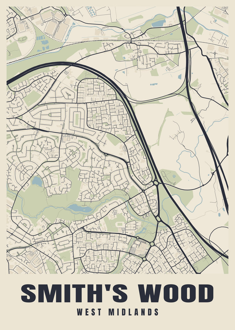 Smith's Wood Street Map Poster