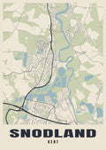 Street map poster of Snodland, Kent