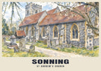 Sonning poster, St Andrew's Church