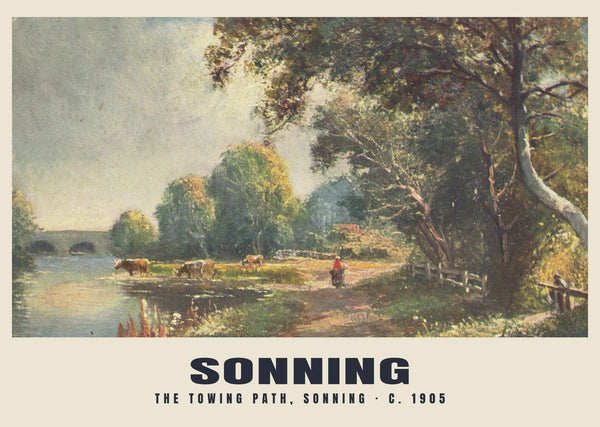 The Towing Path, Sonning, c. 1905 Heritage Print