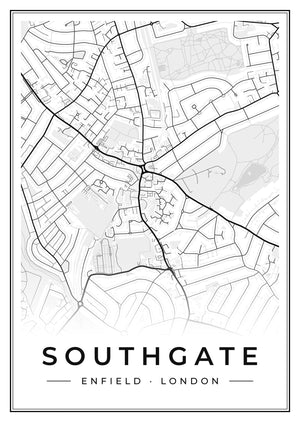 Southgate Street Map Poster