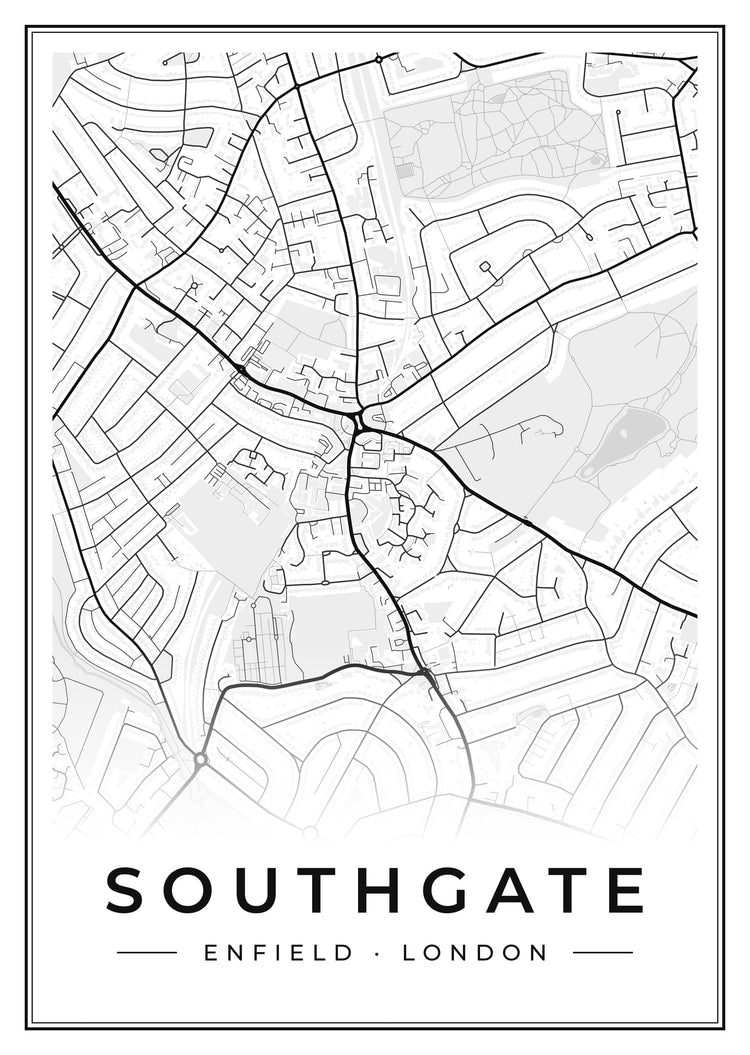 Southgate Street Map Poster