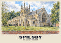 St James’ Church, Spilsby poster, English Watercolour style