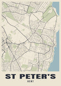 Street map poster of St Peter's, Kent