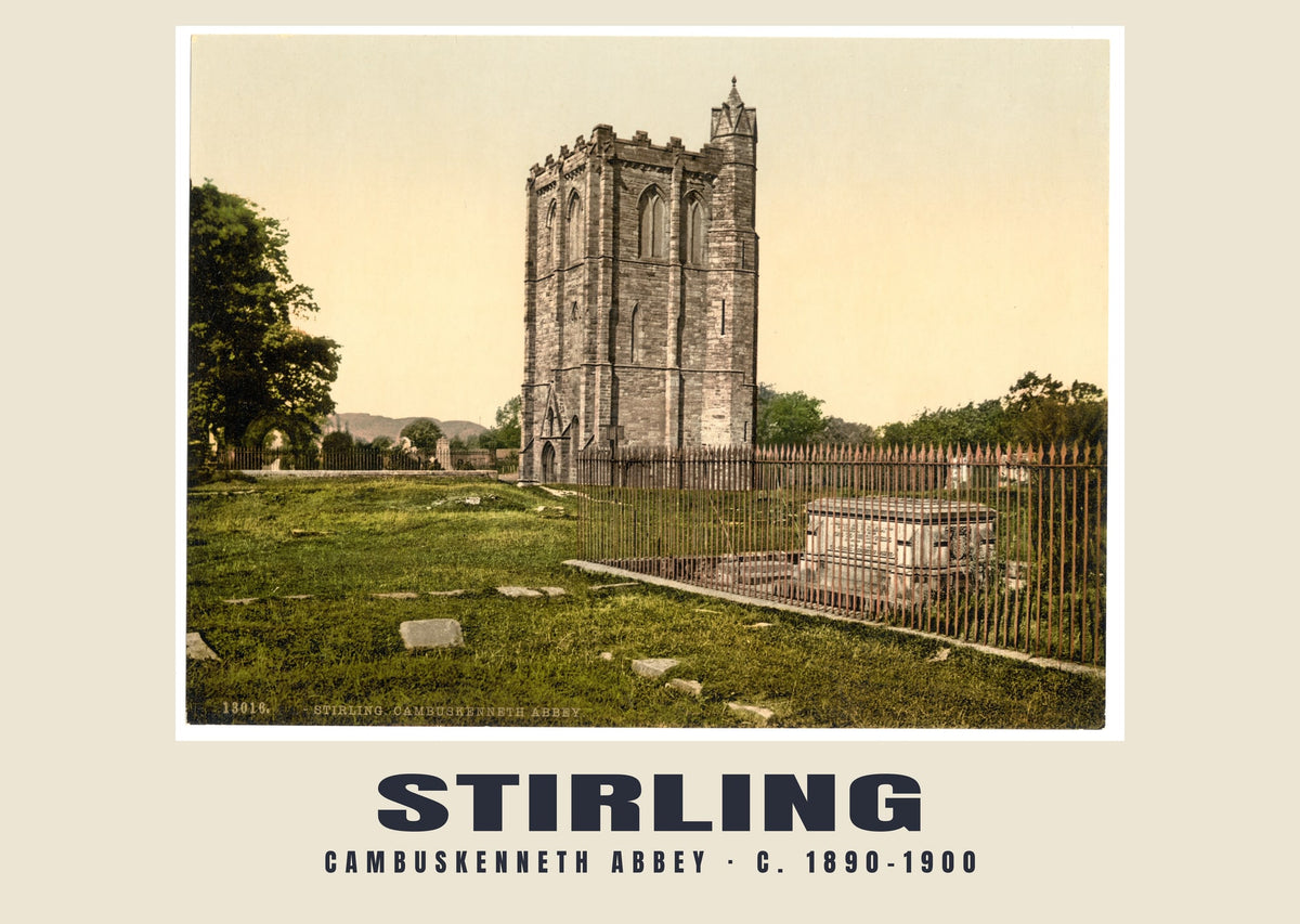 Cambuskenneth Abbey, Stirling, c. 1890–1900 heritage photograph