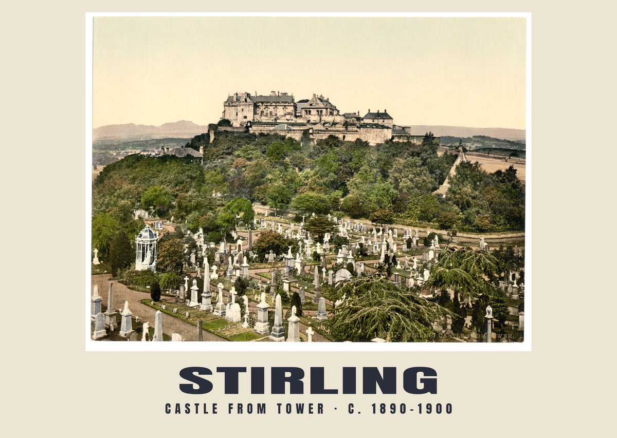 Castle from tower, Stirling, c. 1890–1900 heritage photograph