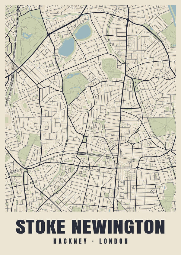 Stoke Newington Heritage Street Map Poster
