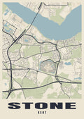 Street map poster of Stone, Kent
