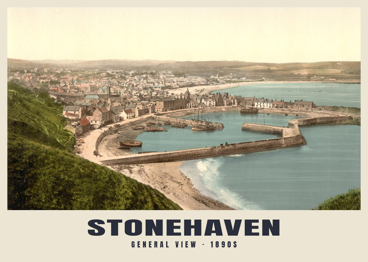 General View, Stonehaven, 1890s heritage photograph