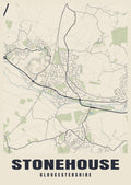 Street map poster of Stonehouse, Gloucestershire