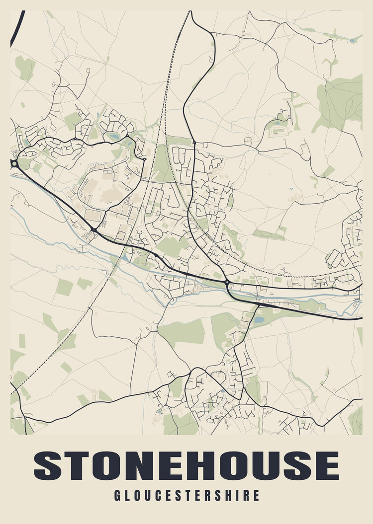 Stonehouse Street Map Poster