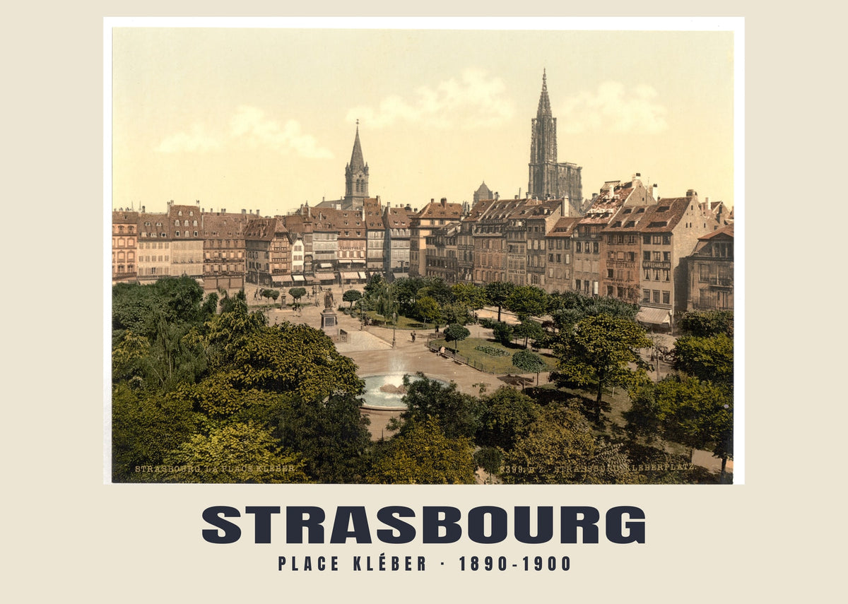 Place Kléber, Strasbourg, 1890–1900 heritage photograph
