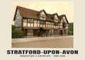 Shakespeare’s Birthplace, Stratford-upon-Avon — Vintage photochrom print, 1890–1900