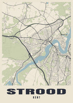 Street map poster of Strood, Kent