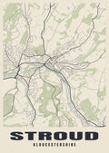 Street map poster of Stroud, Gloucestershire
