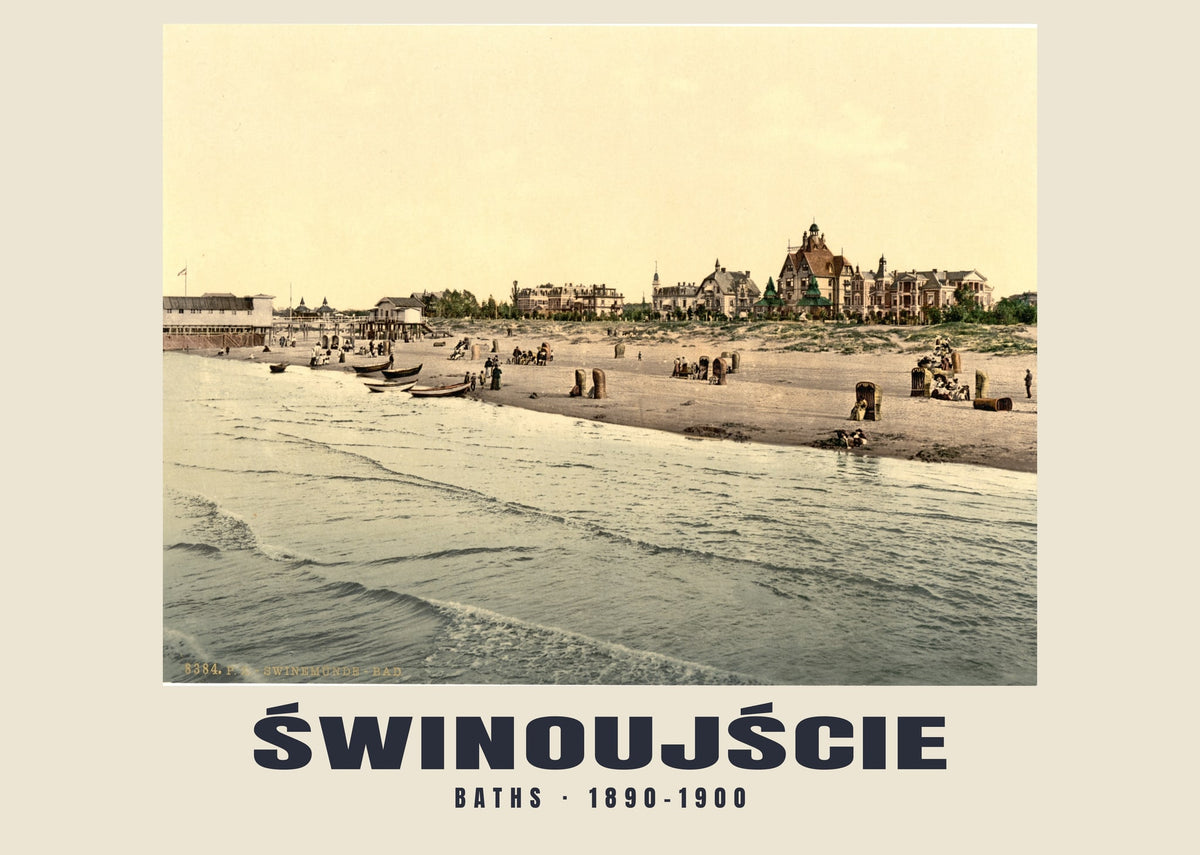 Baths, Świnoujście, 1890–1900 heritage photograph