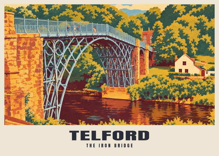 The Iron Bridge, Telford Poster