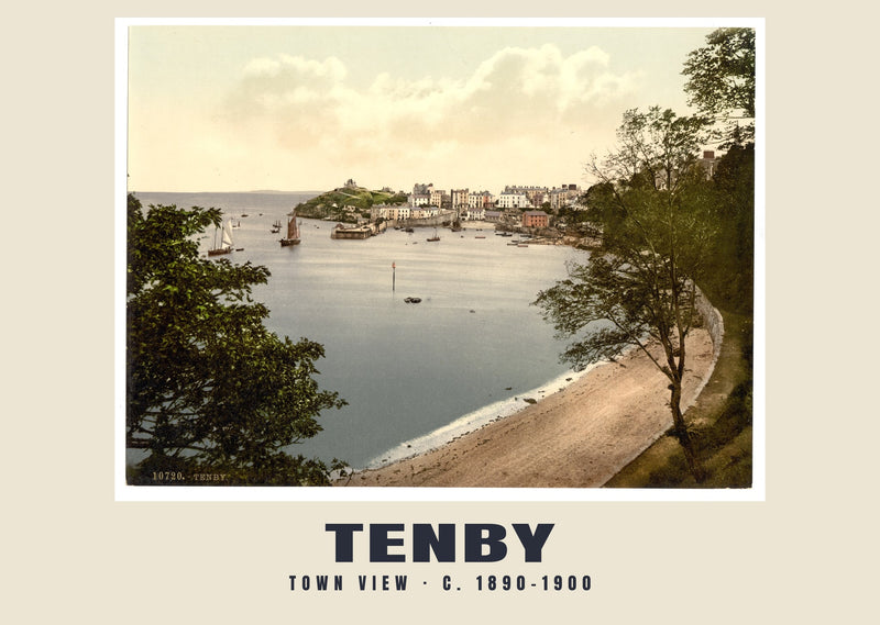 Town view, Tenby, c. 1890–1900 Heritage Print