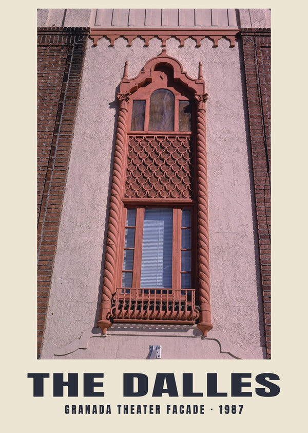 Granada Theater Facade, The Dalles, Oregon — 1987 · Historic photograph print