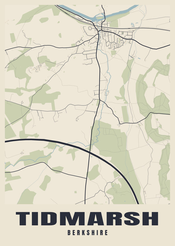 Tidmarsh Street Map Poster