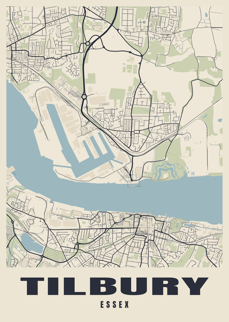 Tilbury Street Map Poster