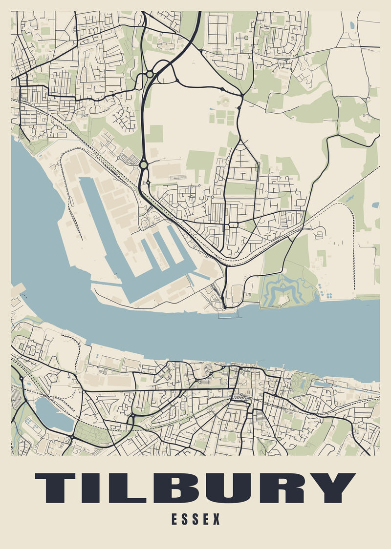 Tilbury Street Map Poster