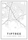 Street map poster of Tiptree village centre, Essex