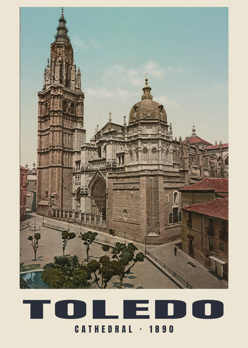 Cathedral, Toledo, 1890 heritage photograph