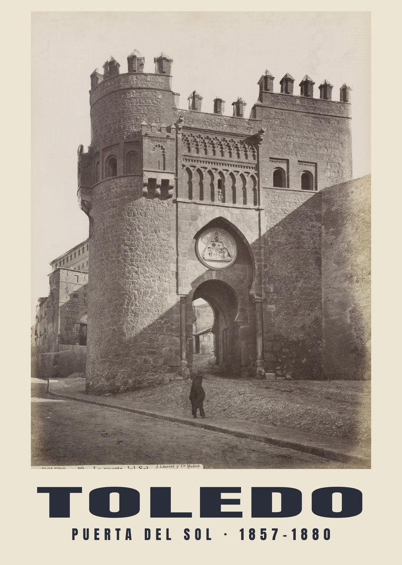 Puerta del Sol, Toledo — 1857–1880 · Historic photograph print