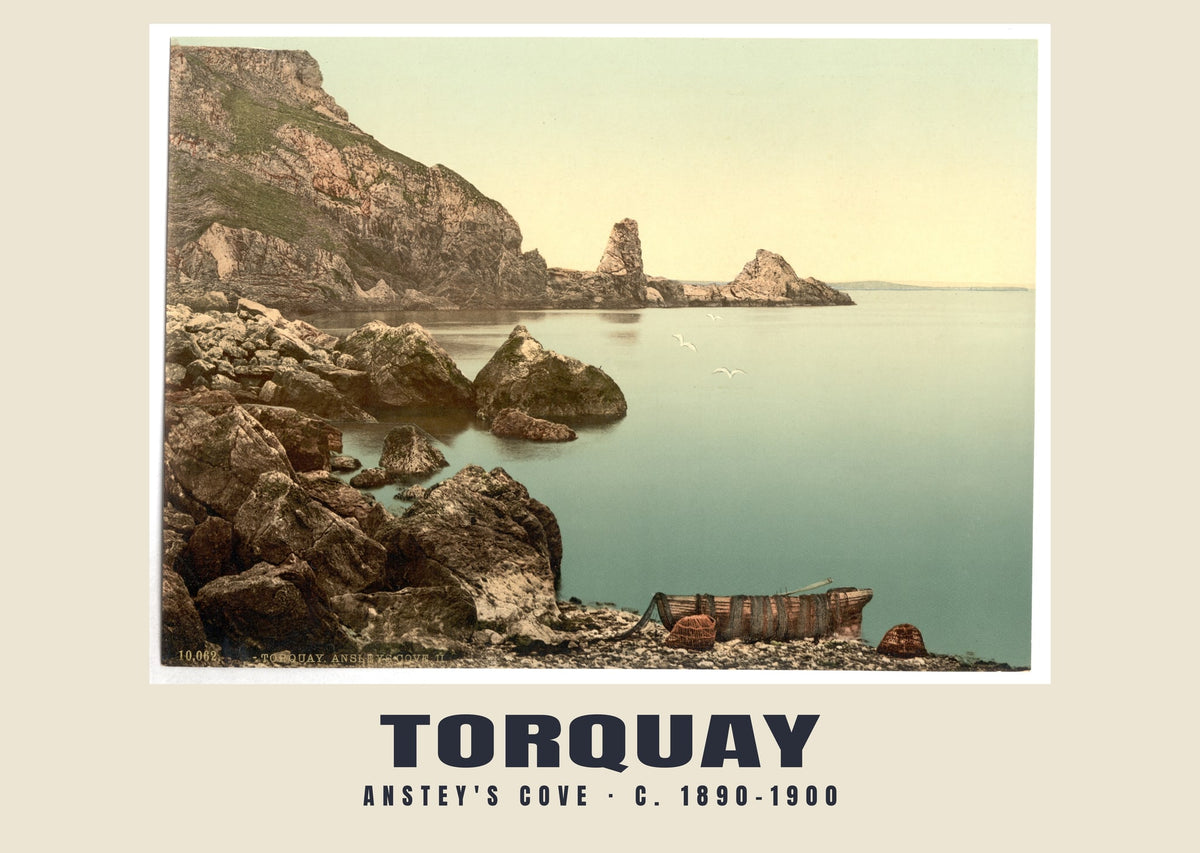 Anstey's Cove, Torquay, c. 1890–1900 heritage photograph