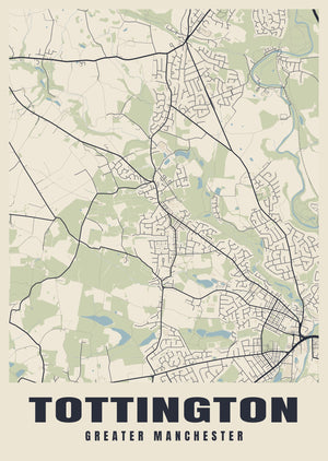 Tottington Street Map Poster