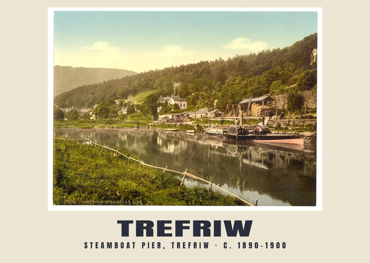Steamboat pier, Trefriw, c. 1890–1900 heritage photograph