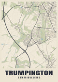 Street map poster of Trumpington, Cambridgeshire
