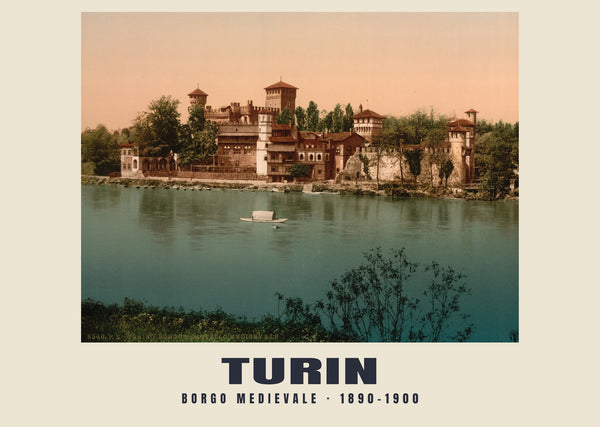 Borgo Medievale, Turin — 1890–1900 · Vintage photochrom print